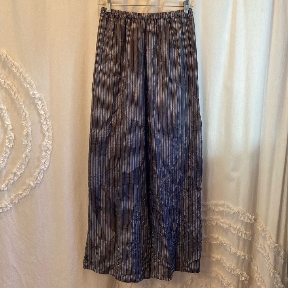 Susie Tompkins esprit de corps silk stripe pants Size M